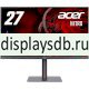 Монитор Acer Nitro XV275 Fymiiprx Монитор Acer Nitro XV275 Fymiiprx